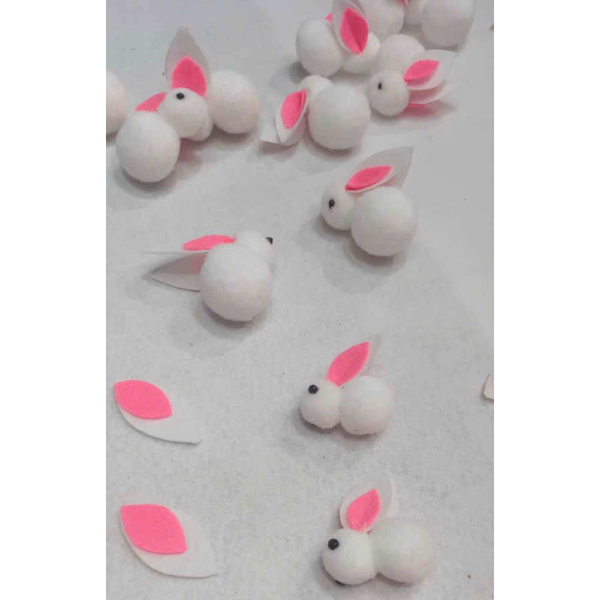 Thỏ bông thỏ ngọc handmade làm đèn lồng trung thu