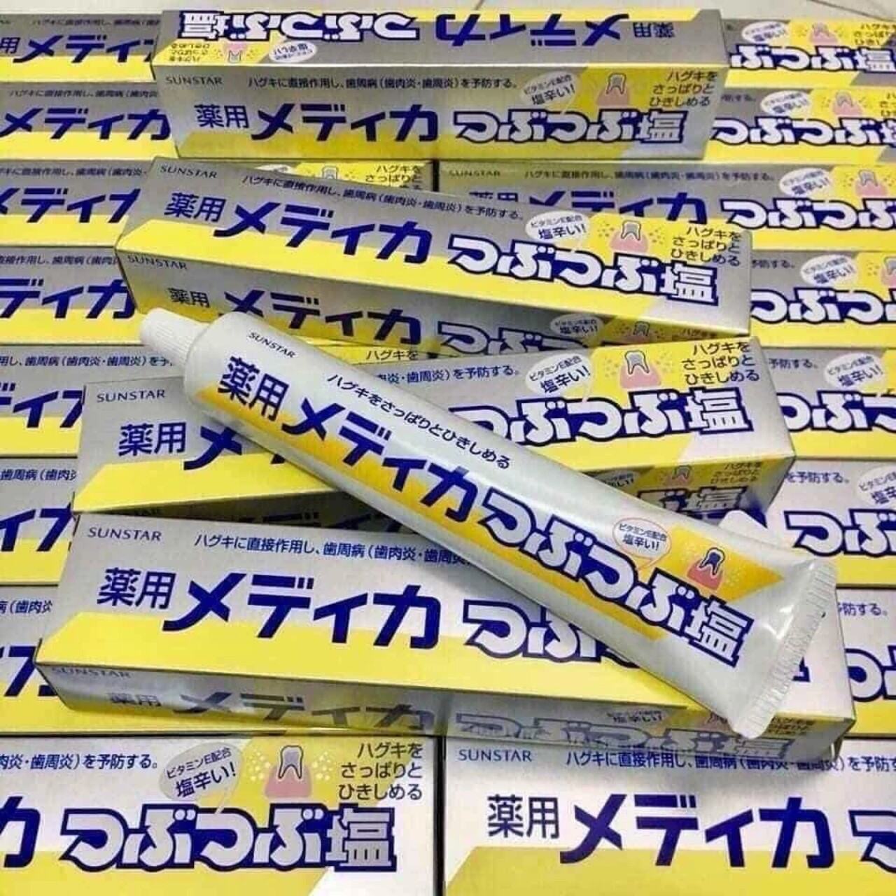 Kem đánh răng muối phòng ngừa viêm nướu, viêm nha chu Sunstar 170g Nhật Bản
