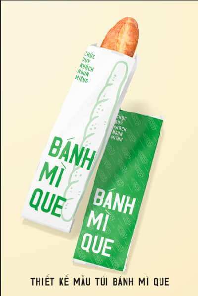 1000 túi bánh mì que, túi giấy đựng bánh mì que