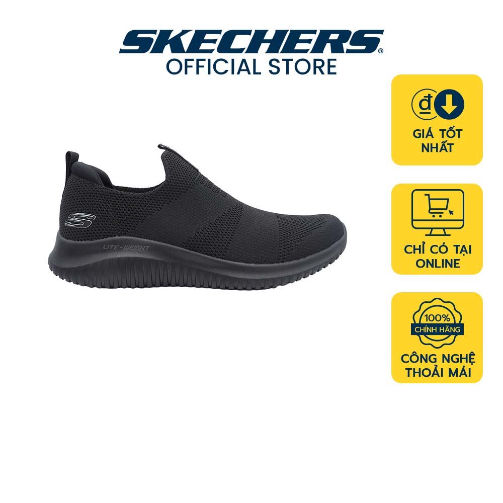 Skechers Nam Giày Thể Thao Tập Gym Đi Học Đi Làm Sport Flection Kelvis Memory Foam 8790194BBK