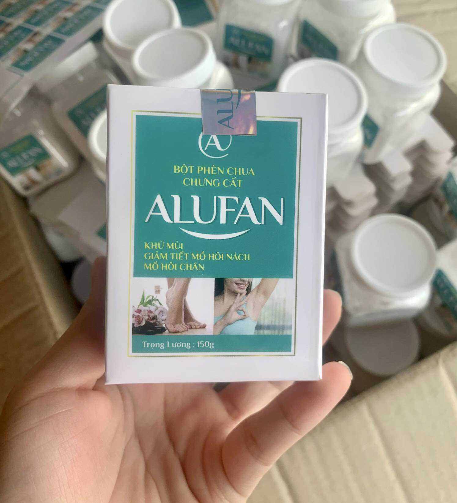 Bột phèn chua chưng cất nguyên chất (phèn phi) khử mùi hôi nách , hôi chân , giảm mồ hôi hiệu quả