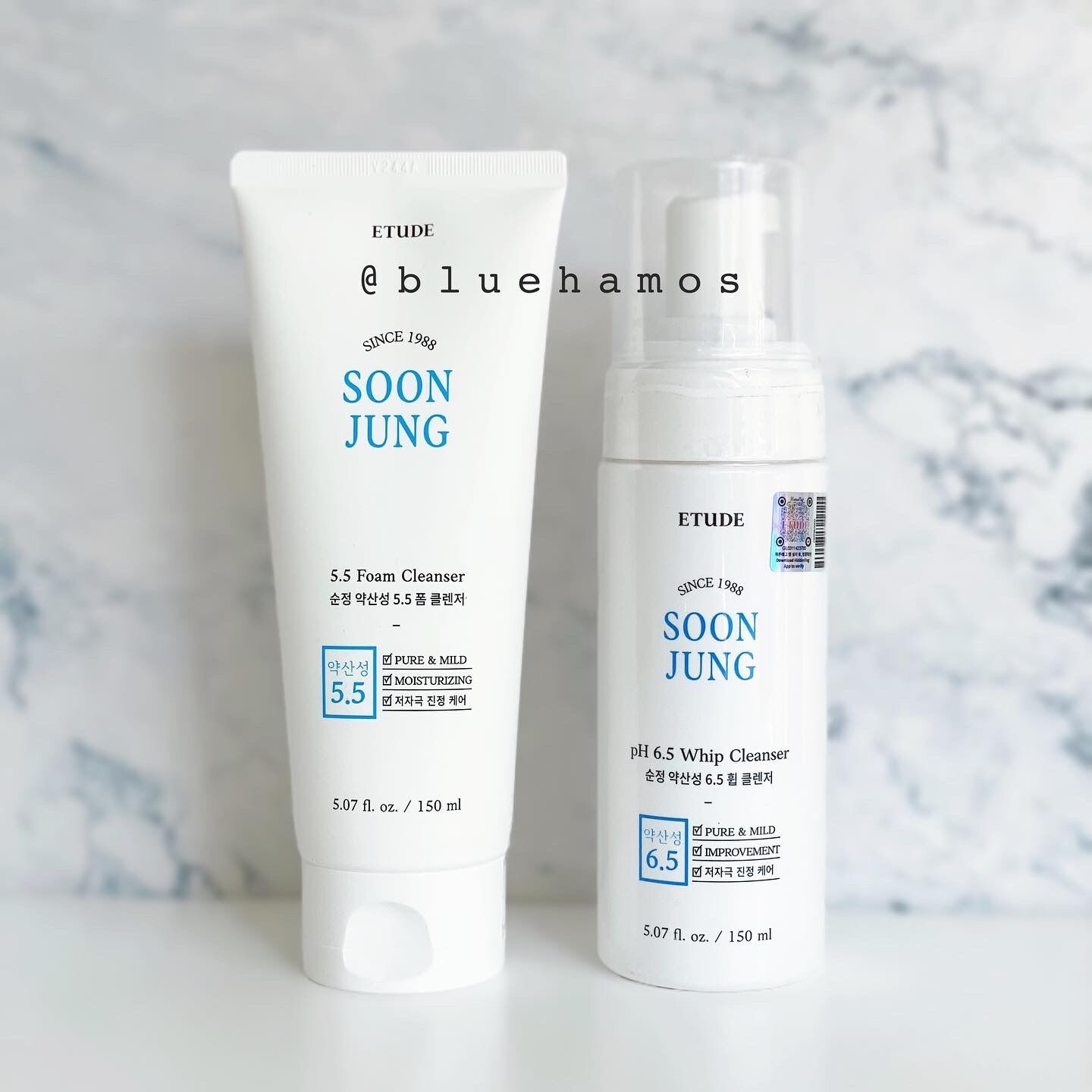 [HCM]Sữa rửa mặt dịu nhẹ Etude House Soon Jung PH 5.5 Foam cleanser 150ml
