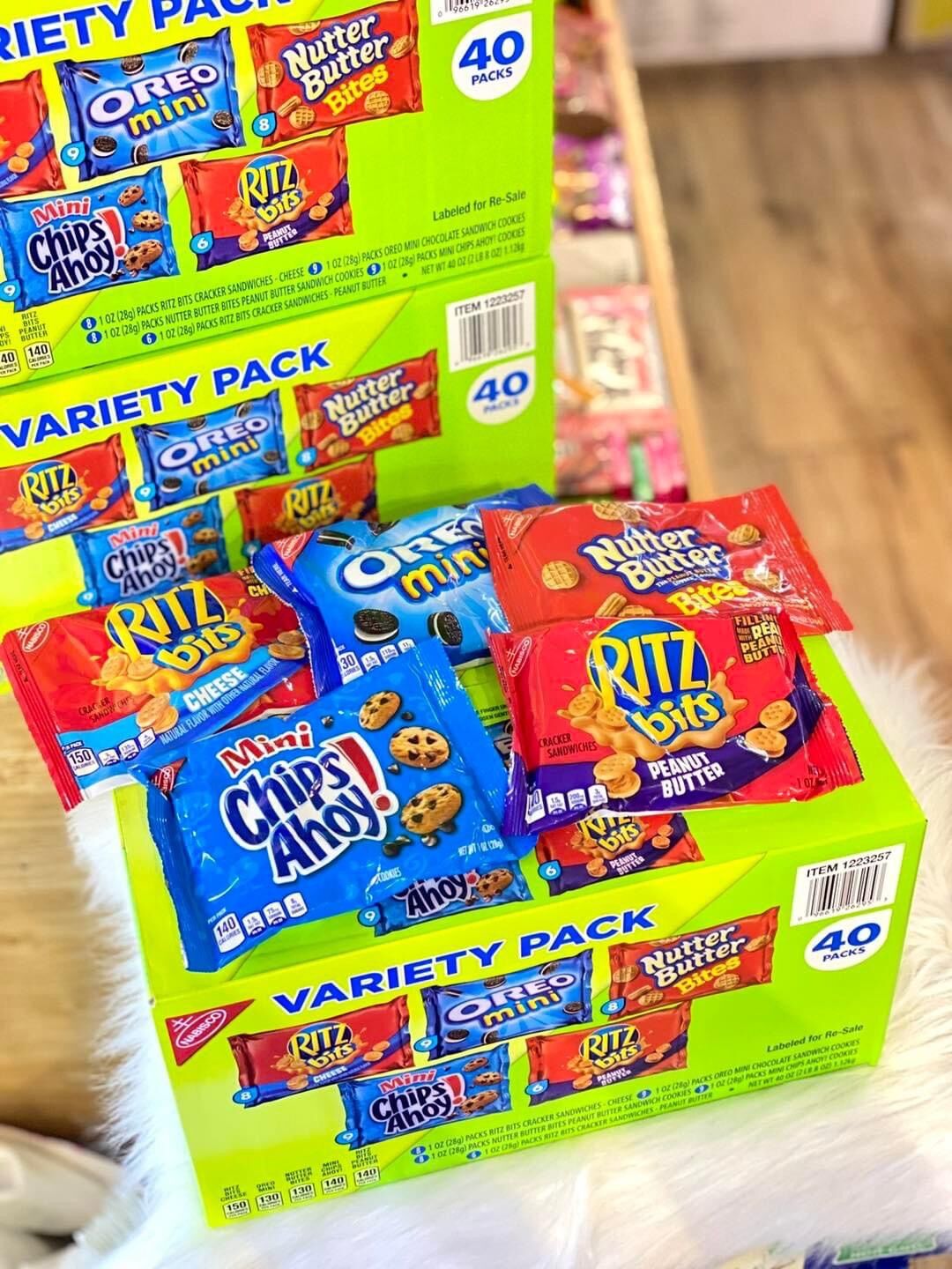 Bánh variety pack 40 gói mỹ date 2023