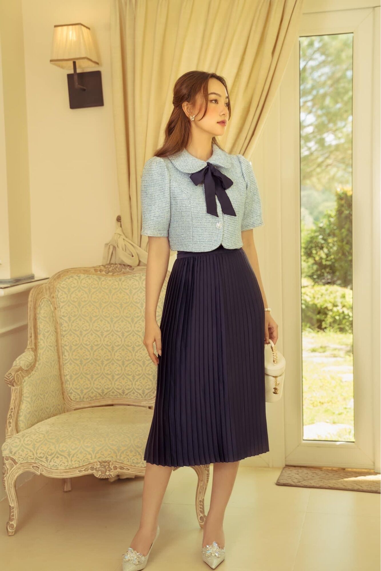 Chân váy xếp ly dài Ciel Skirt