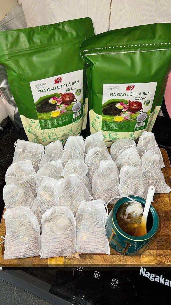 Trà Gạo Lứt Lá Sen Túi Lọc ( Tầm 30 túi )