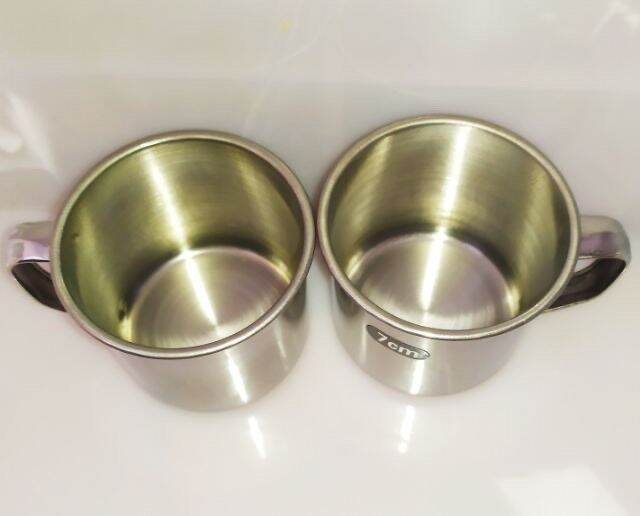 Stainless Steel Drinking Cup with Diameter of 7cm