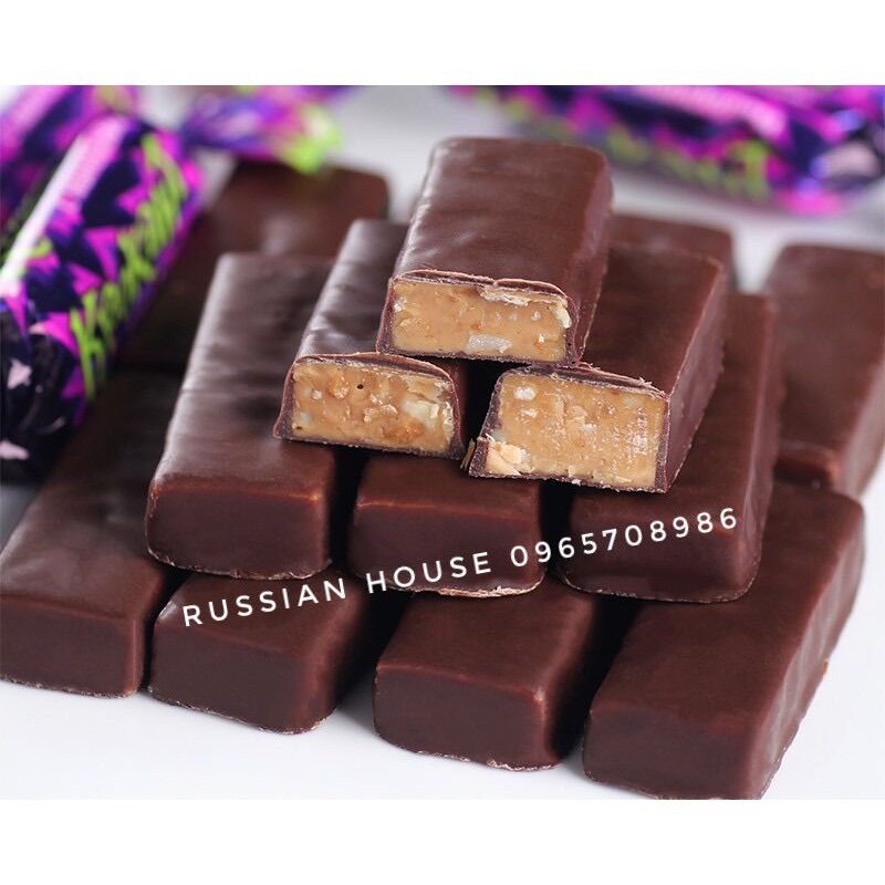 Kẹo tím Krokant socola hạnh nhân Nga/180gr
