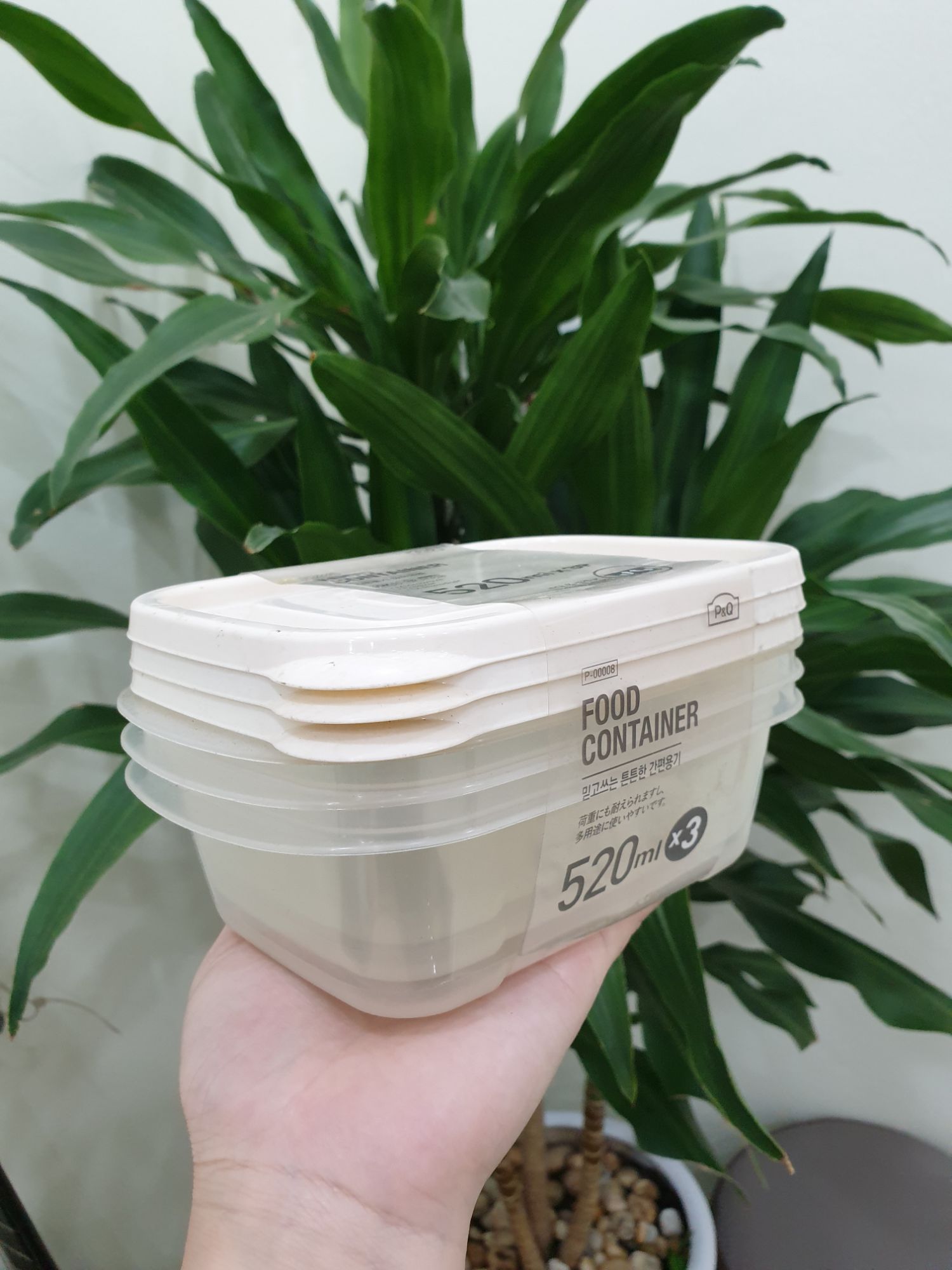 Sét 3 Hộp Bảo Quản Thực Phẩm 520ml EZLock