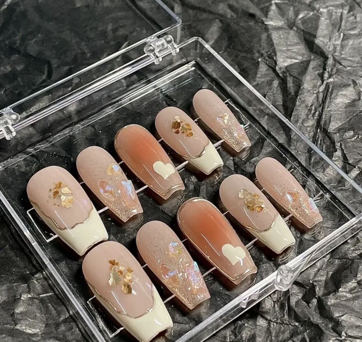 Nailbox thiết kế , đá pha lê xinh 35A