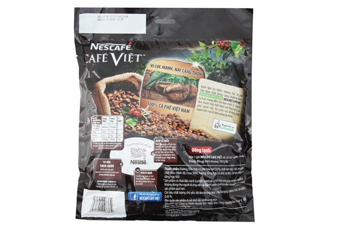 Cà phê đen đá CAFE VIỆT - Nescafe Túi 560g (35 gói x 16g)