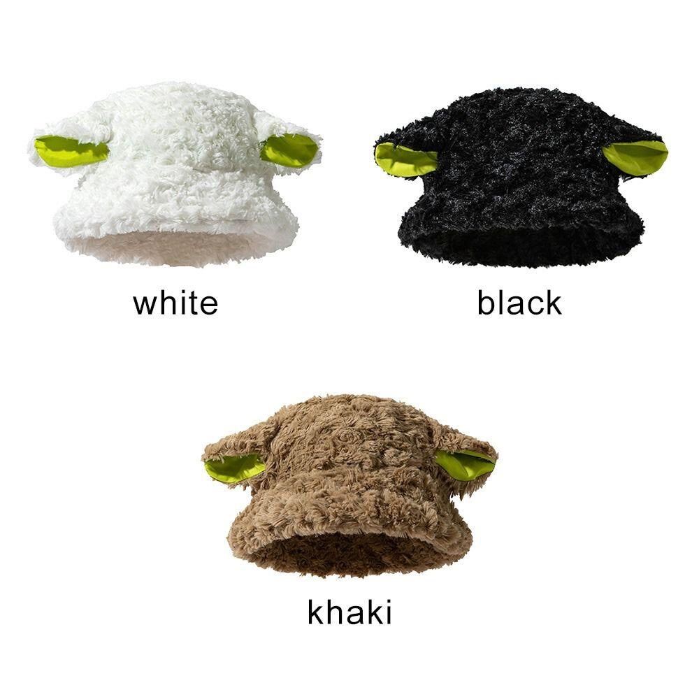 Mũ Bucket Len Tai Cừu Ngộ Nghĩnh Nón Tai Bèo Kèm Tai Đáng Yêu Chất Len Dày Giữ Ấm Đầu Nhiều Màu Hot Trend