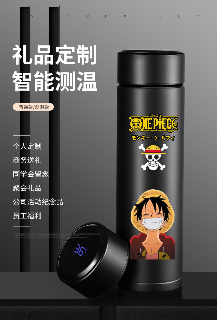 Cốc Nước Anime Hoạt Hình Cốc Giữ Nhiệt Vua Hải Tặc Cốc Thông Minh Vua Hải Tặc Luffy Giành Cho Nam Nữ Sinh Giá Trị Cao Học Sinh