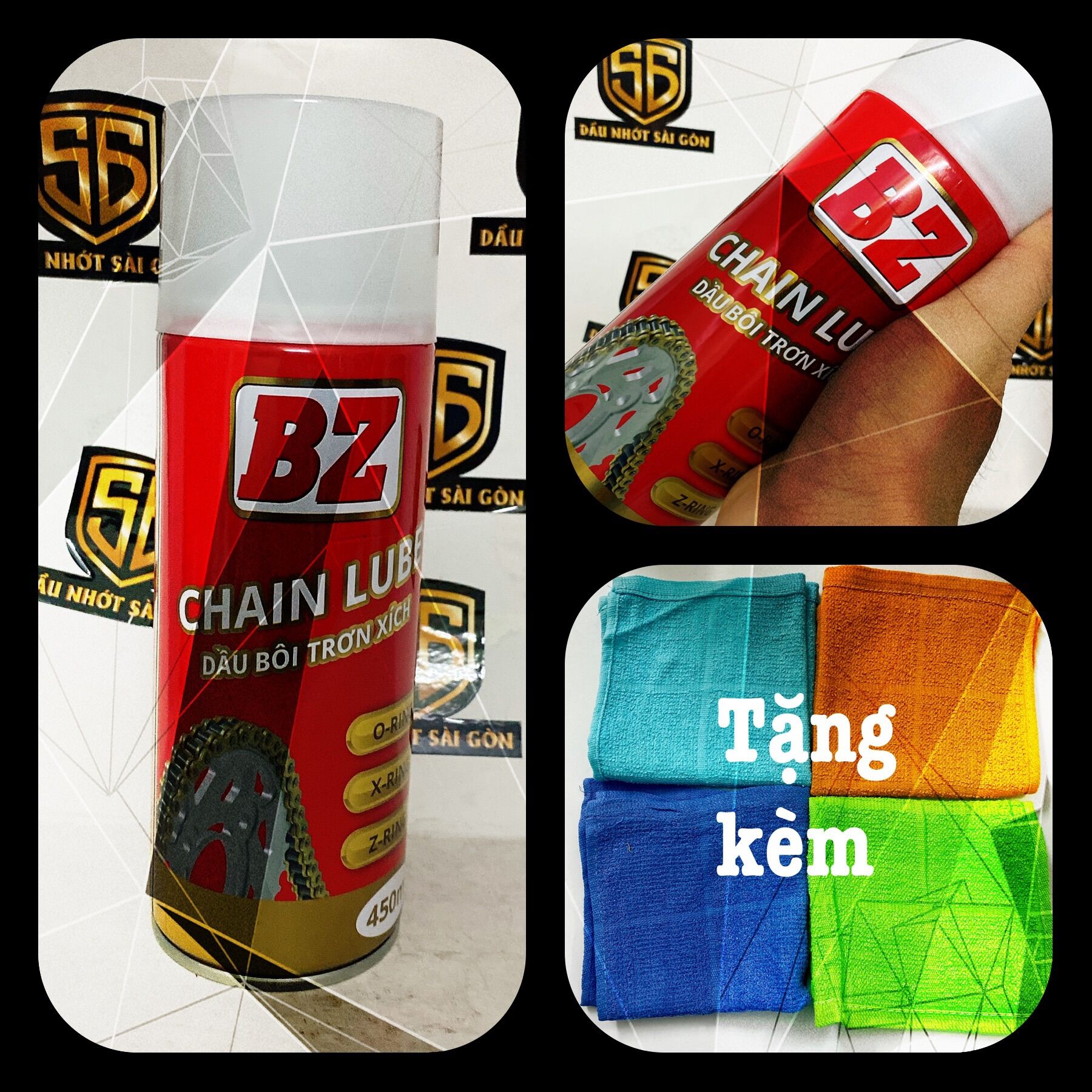[HCM]Chai Xịt Dưỡng Sên BZ CHAIN LUBE 450ml