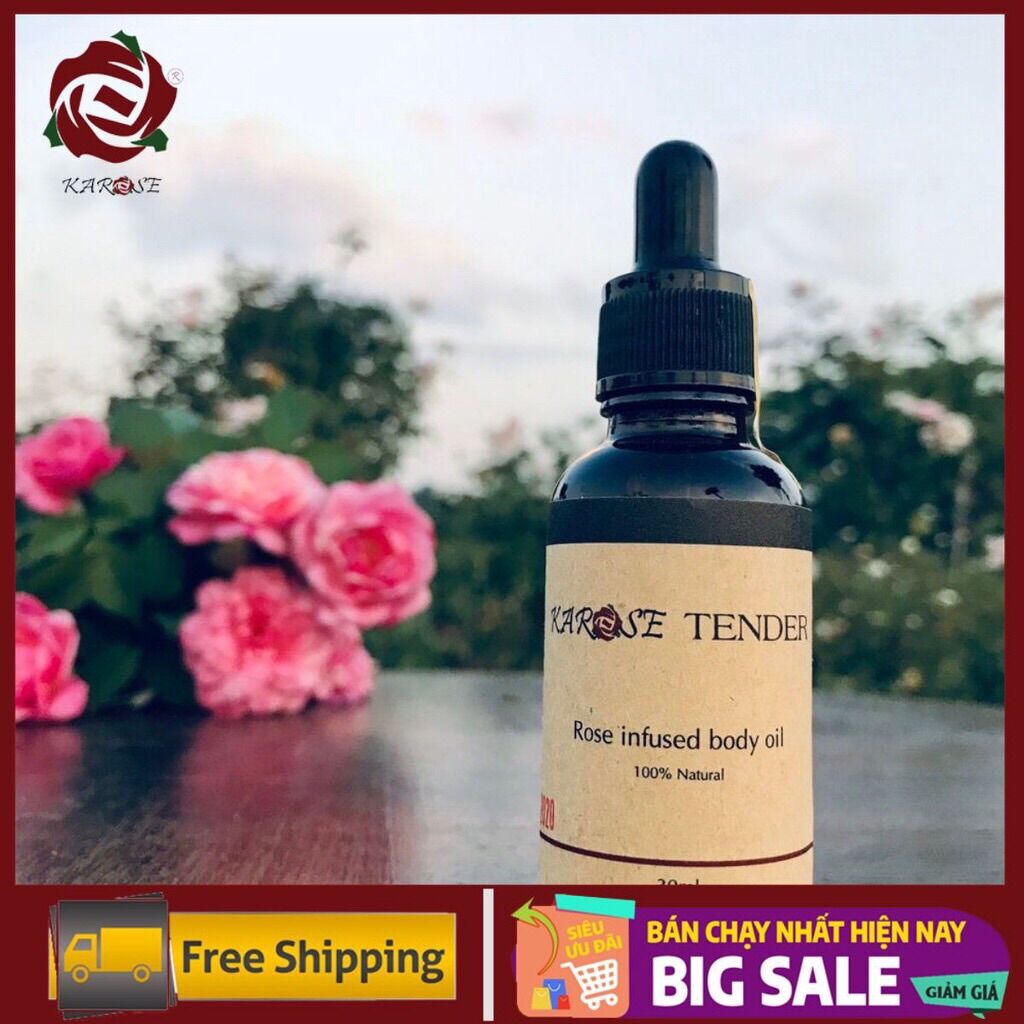 Dưỡng thể dạng dầu karose tender 30ml, làm mềm và sáng da