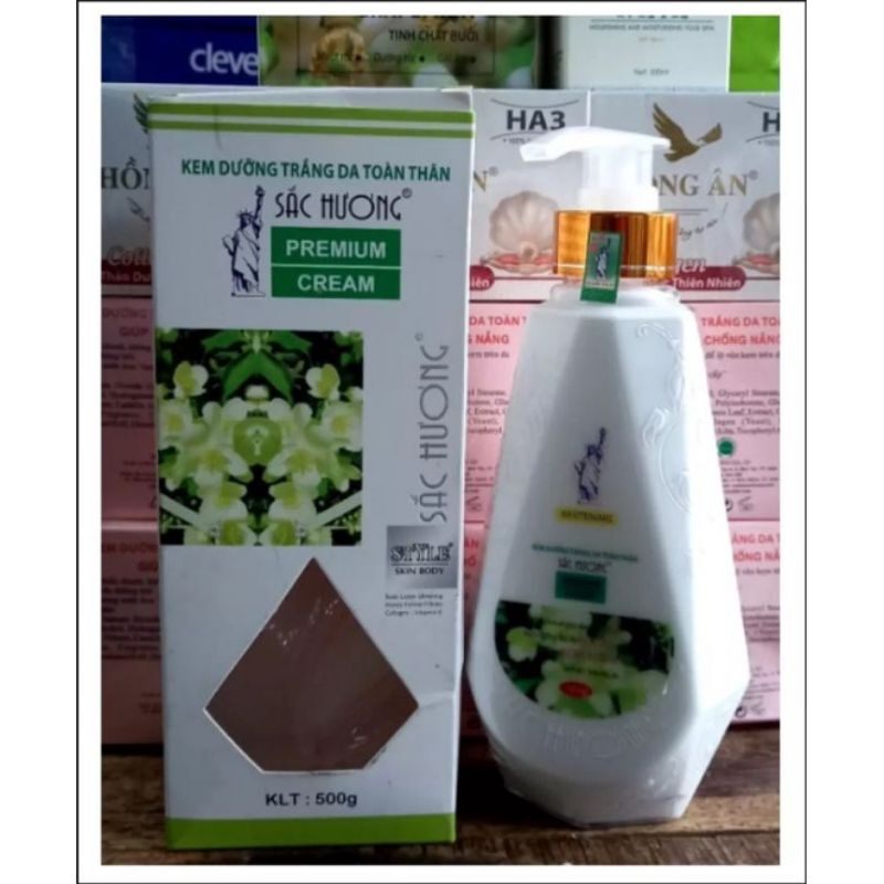 Kem dưỡng trắng da body sắc hương 500ml