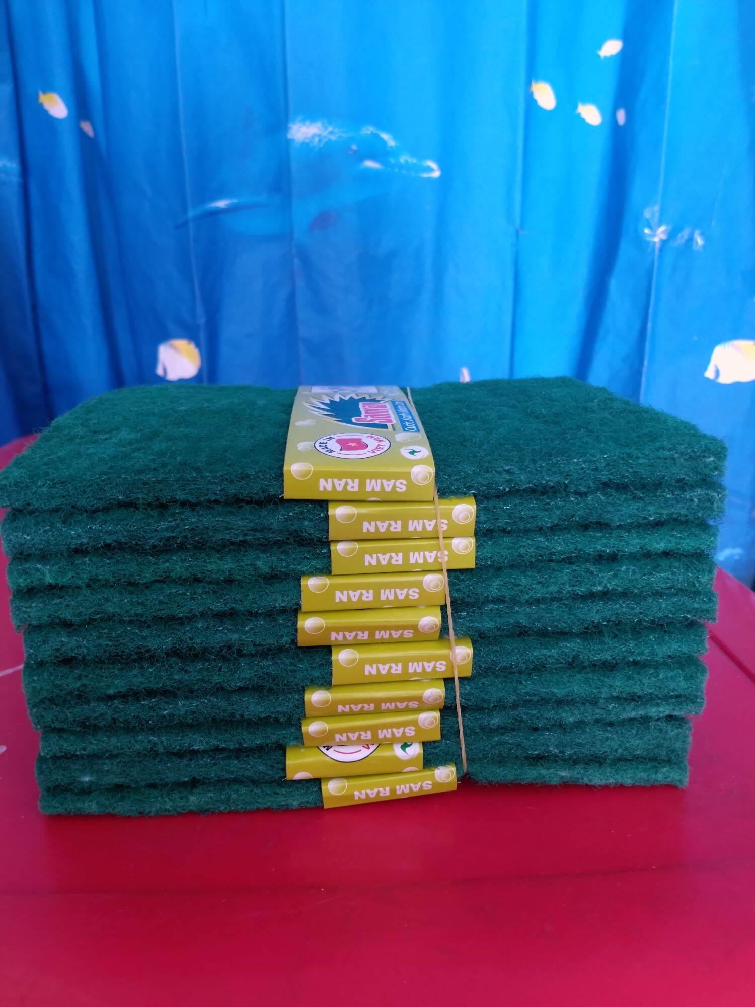 Combo 10 miếng cước xanh nhám  20 cm × 14.5 cm