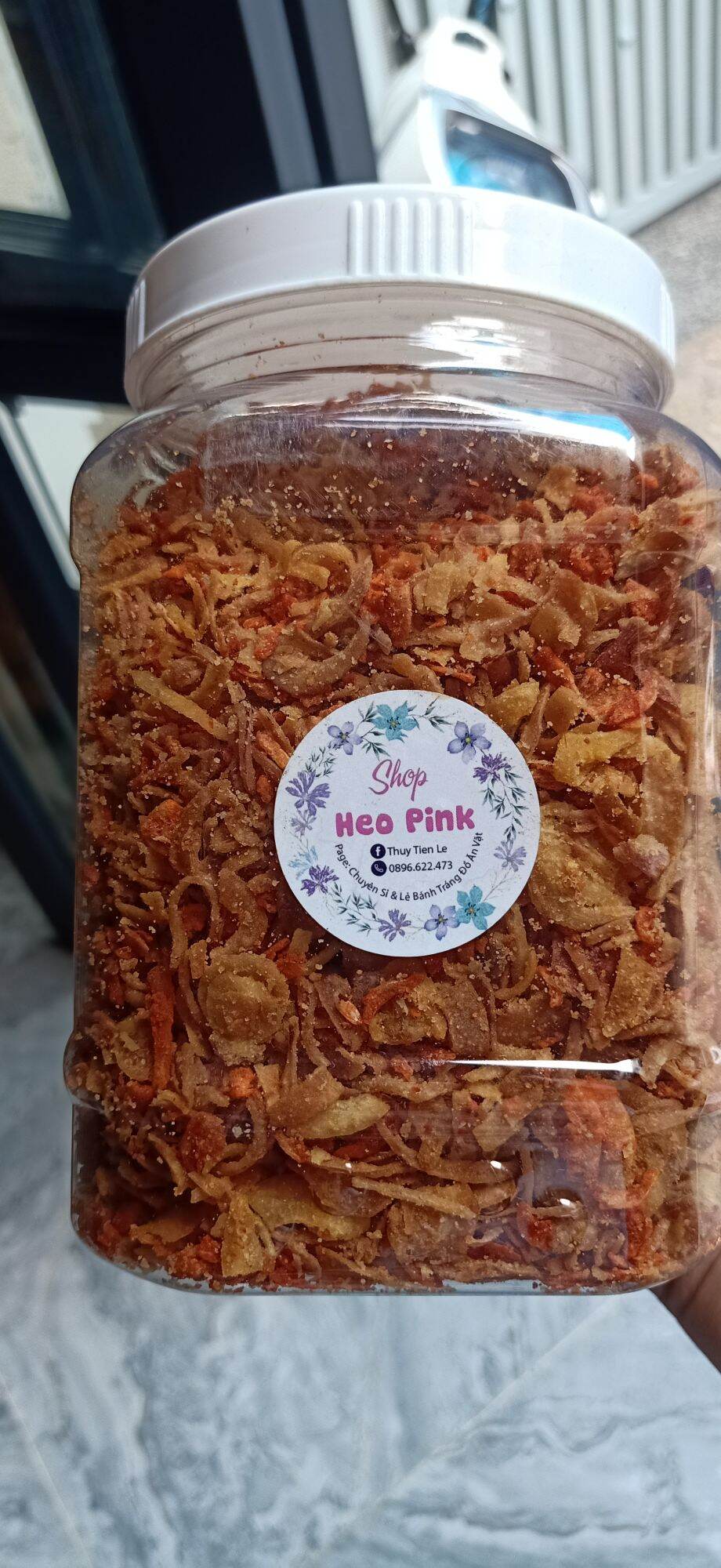 Hủ 500gr muối tép hành phi ngon