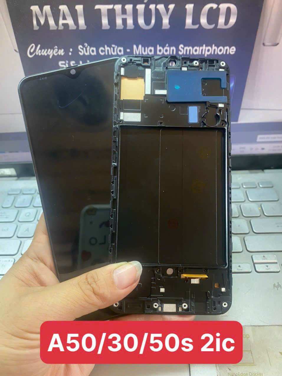Màn hình samsung a50/a50s/a30 2ic khung