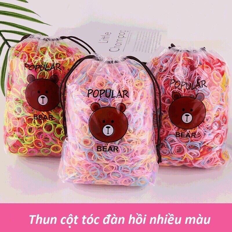 [HCM]Bịch 4000 sợi thun tóc cho bé gái