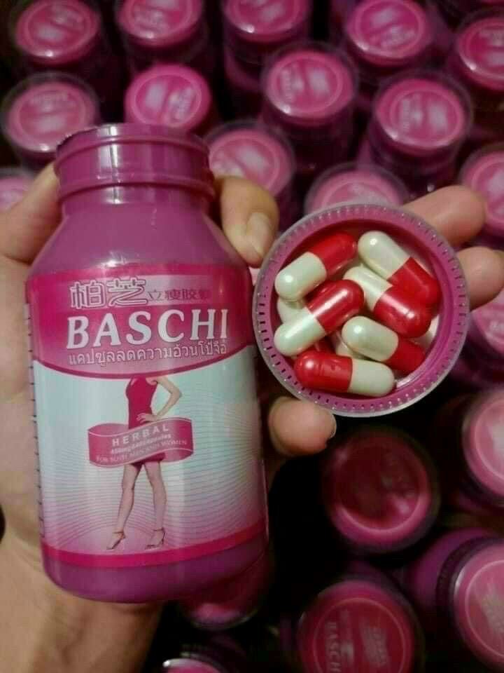 Hỗ trợ Giảm cân BASCHI HỒNG slimming cực mạnh giảm nhanh an toàn hiệu quả
