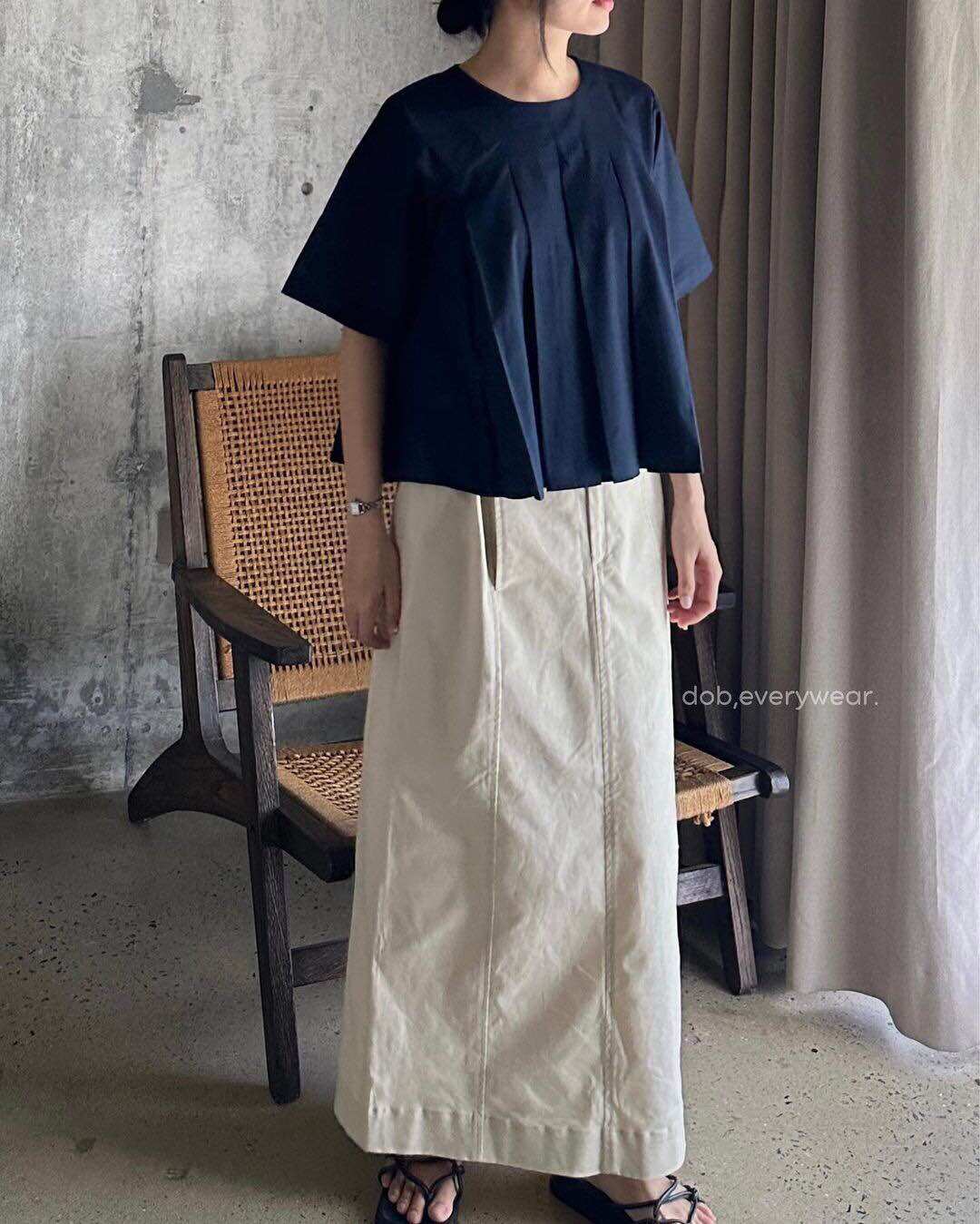 DOB - Áo dáng lửng xếp ly Thali