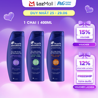 Dầu Gội HEAD & SHOULDERS Clinical Strength 4X Sức Mạnh Dành Cho Da Đầu Có Gàu Dai Dẳng/ Khô/ Ngứa/ Dầu Nhờn 400ML