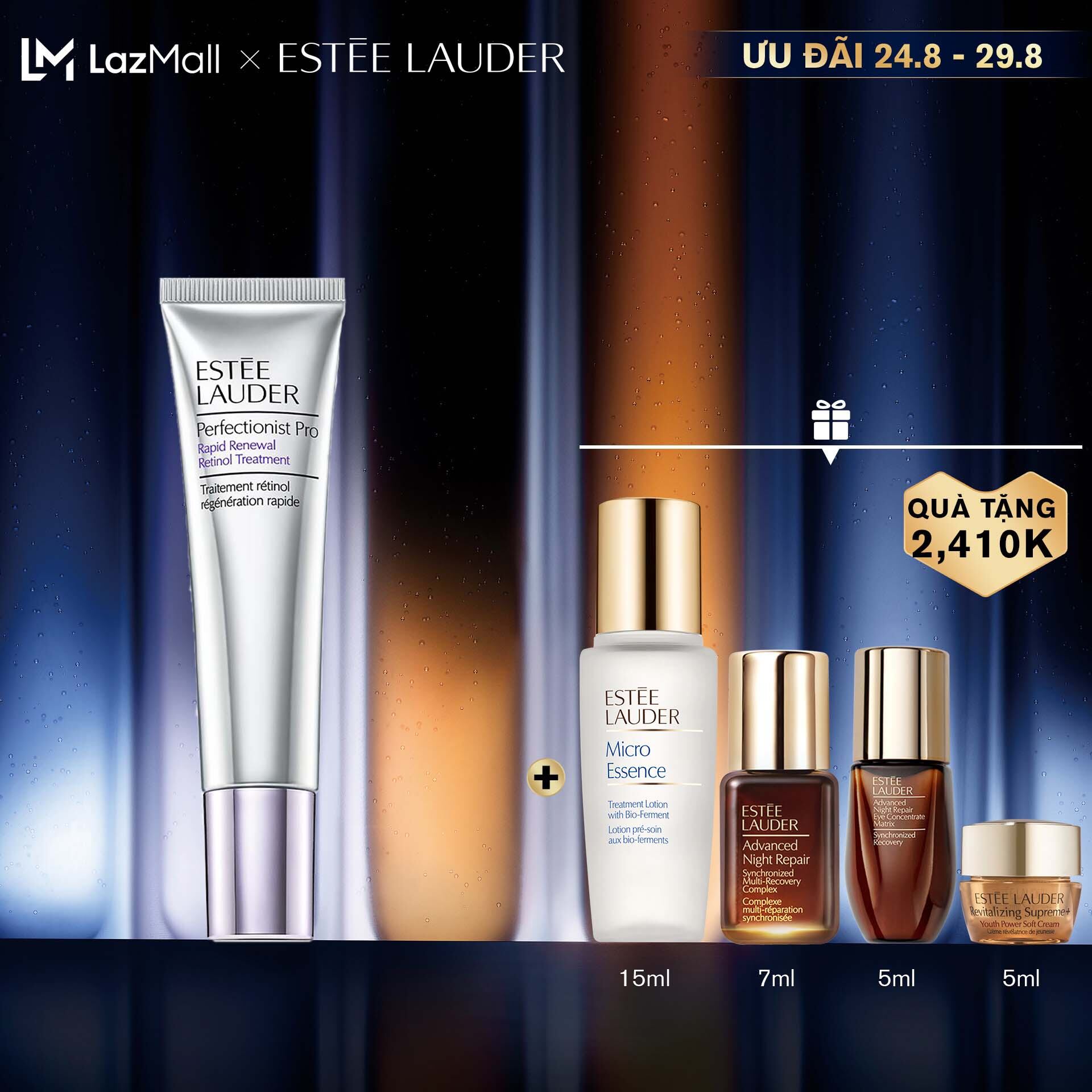 Tinh chất tái tạo chuyên sâu Estee Lauder Perfectionist Pro Rapid Renewal Retinol Treatment 30ml