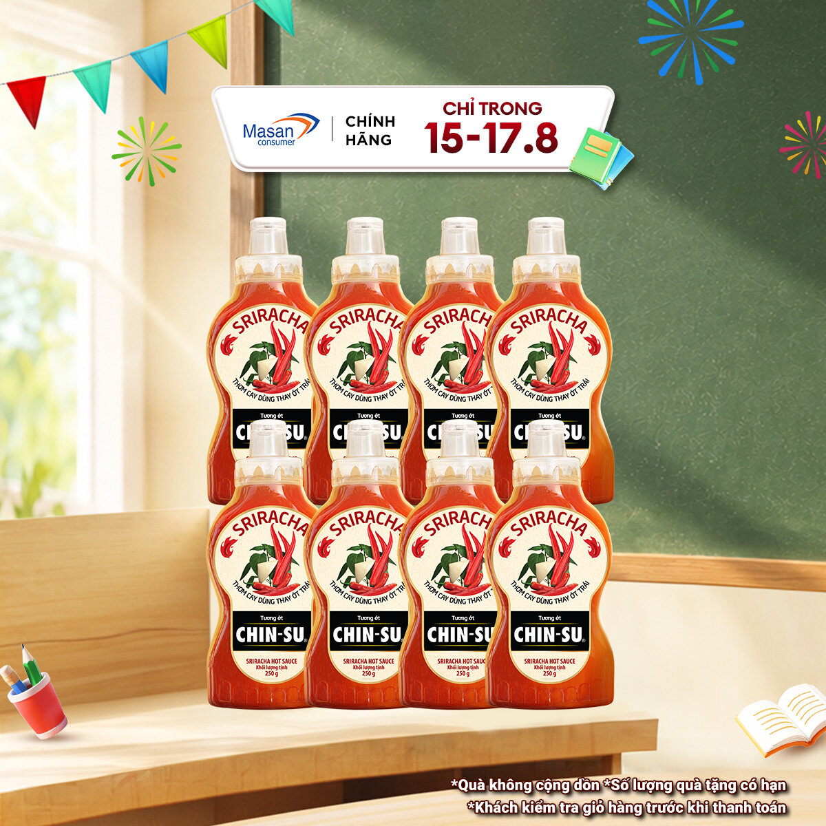 CHIN-SU Tương ớt Sriracha Chai 250G