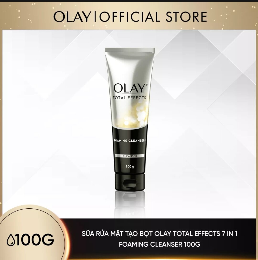 Sữa rửa mặt tạo bọt Olay Total Effects 100g