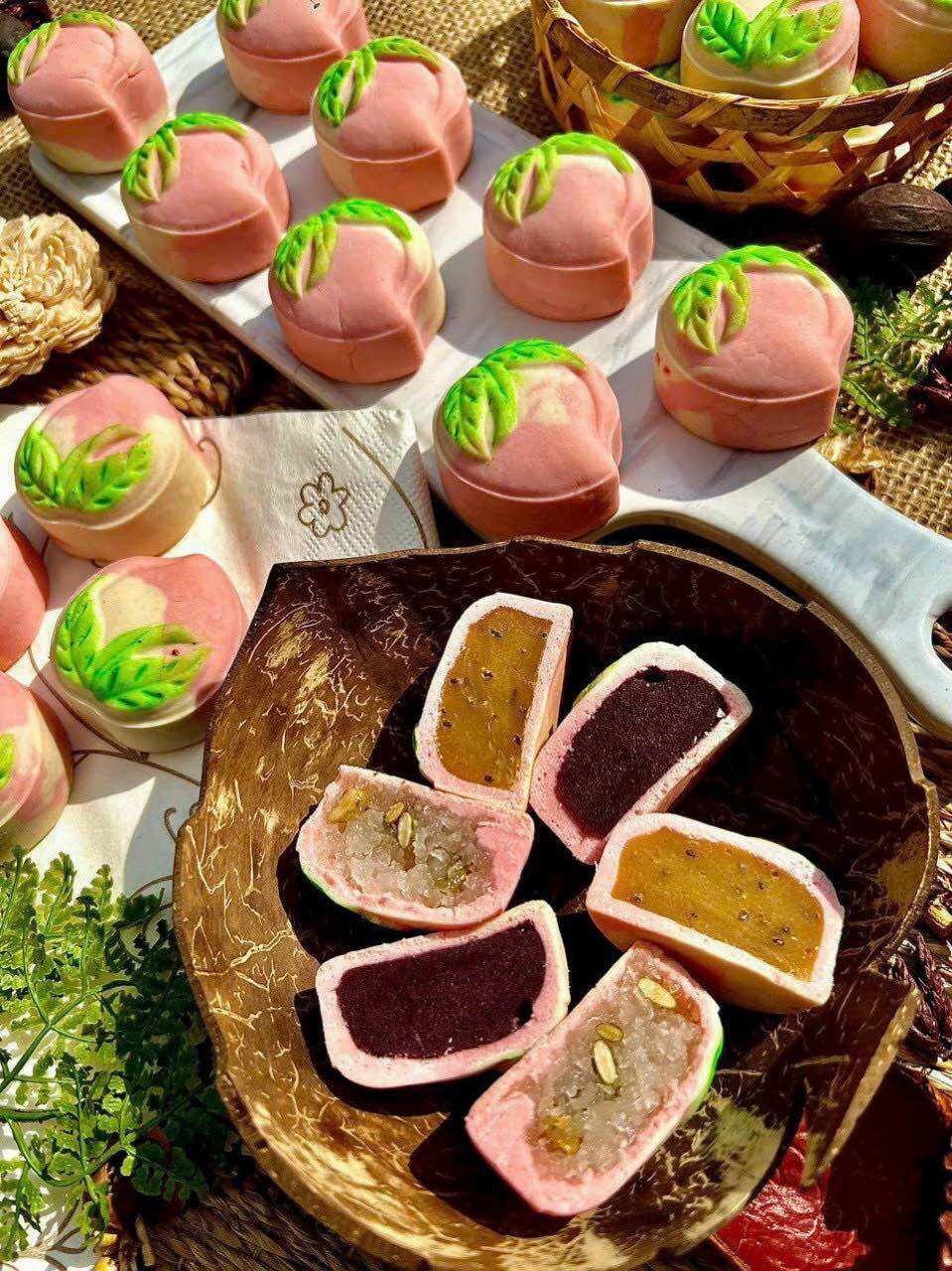 BÁNH TRUNG THU TRÁI ĐÀO ( Hộp 6 cái 250gr ) 🍑🍑🍑
