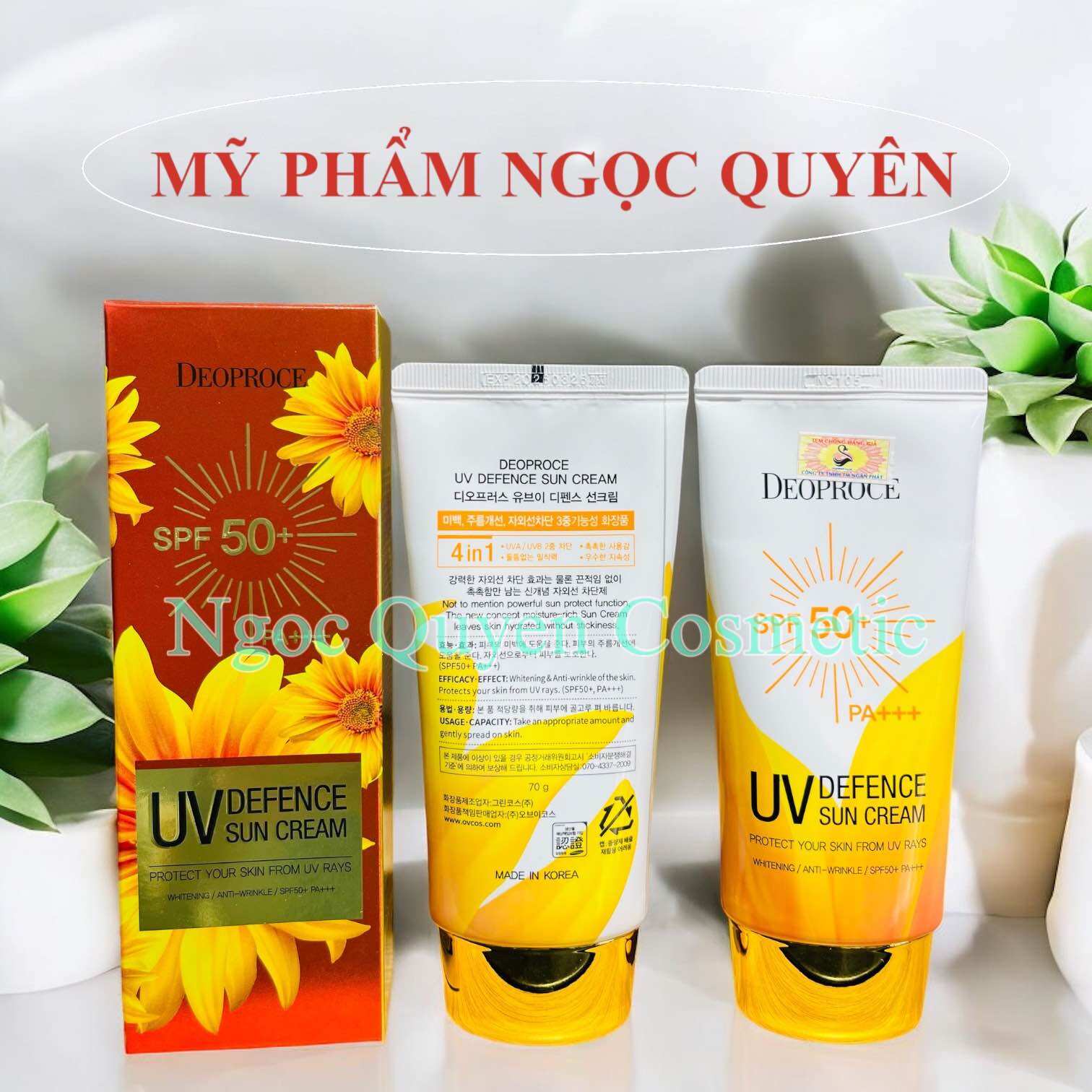 (Tem phụ + Date 2028) Kem Chống Nắng Deoproce Sps 50+ Hàn Quốc