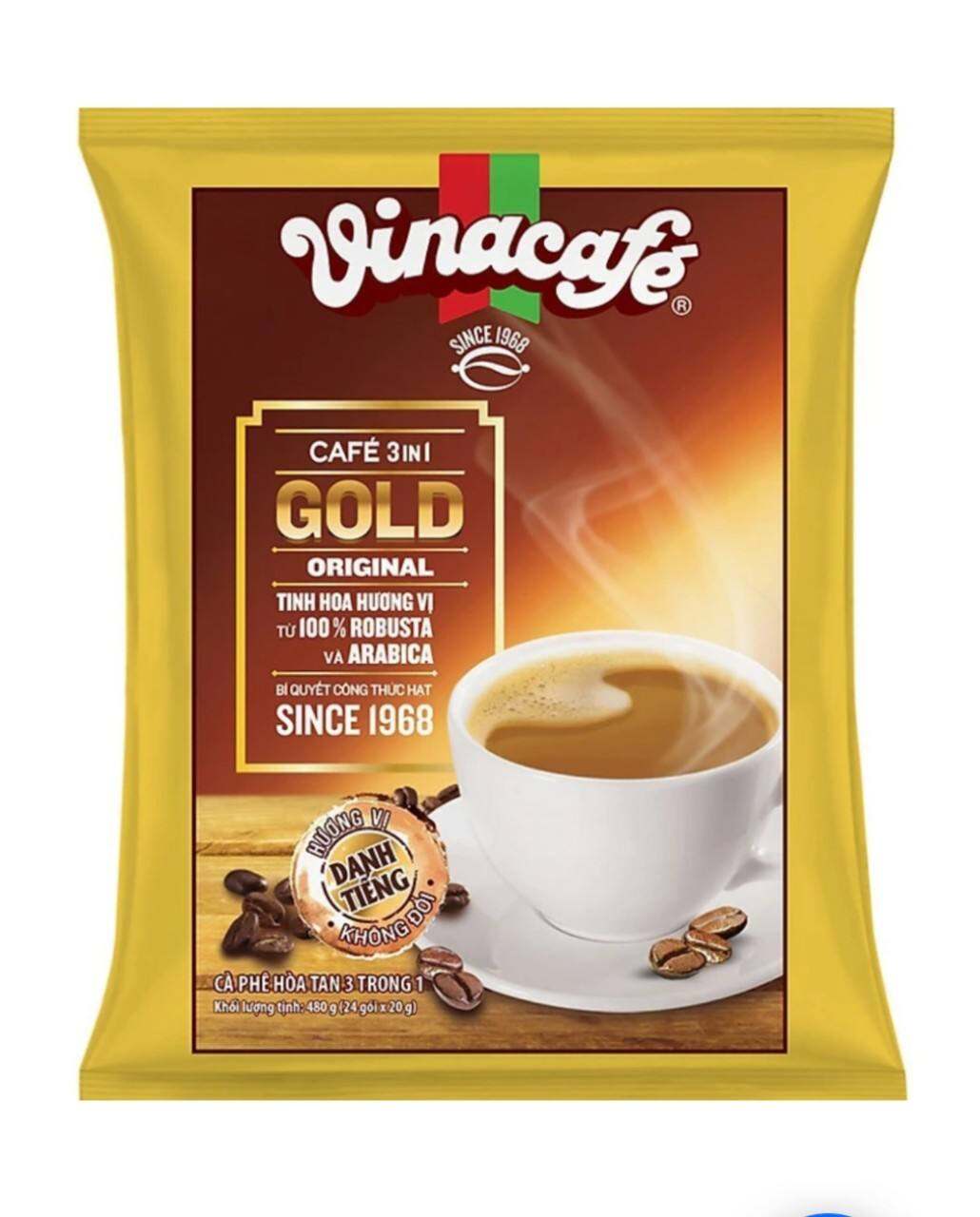 Cà phê sữa VinaCafe Gold Original 480g ( 24 gói x 20g )