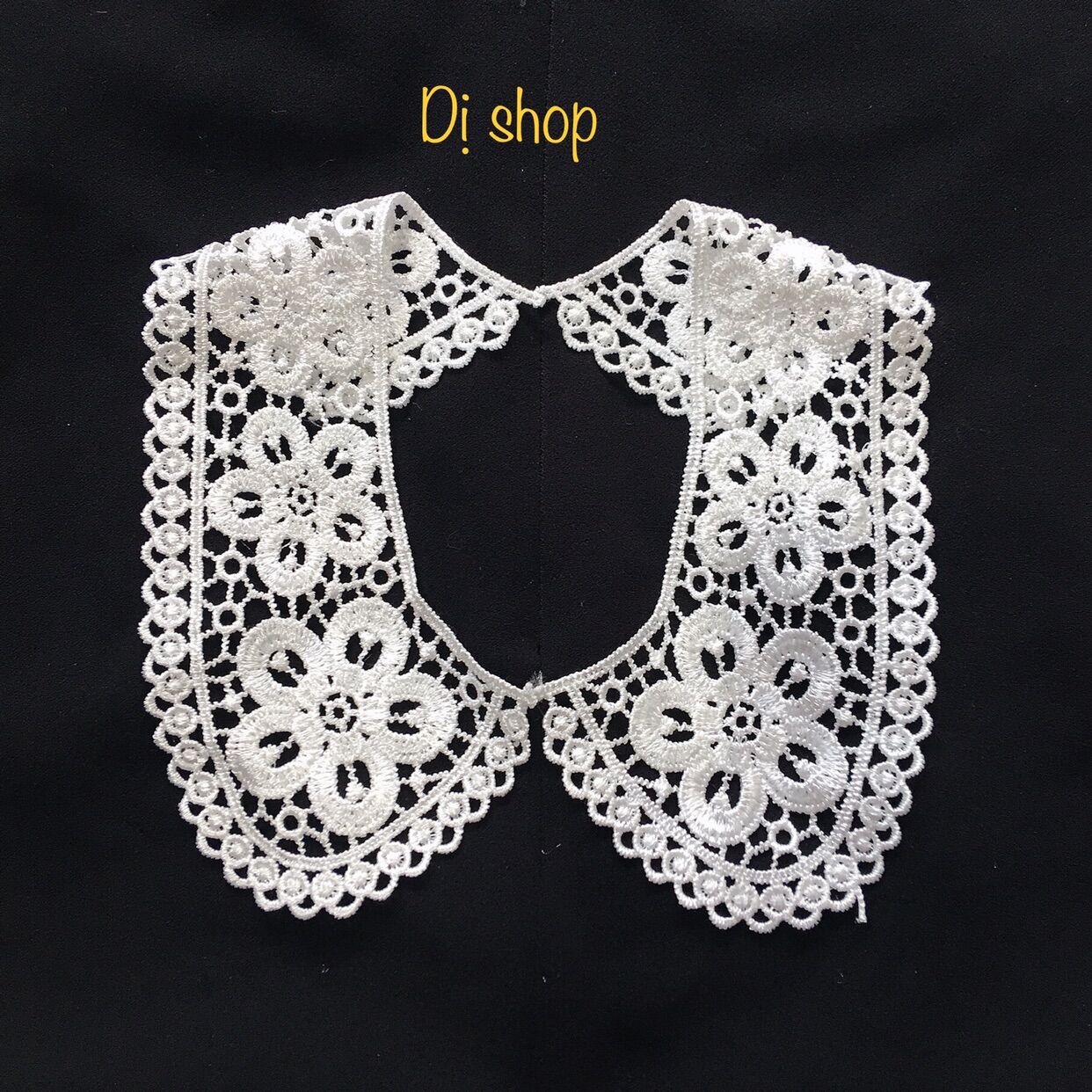 (C007, C008) CỔ REN CHỈ BÓNG ( 2 lá 2 bên)