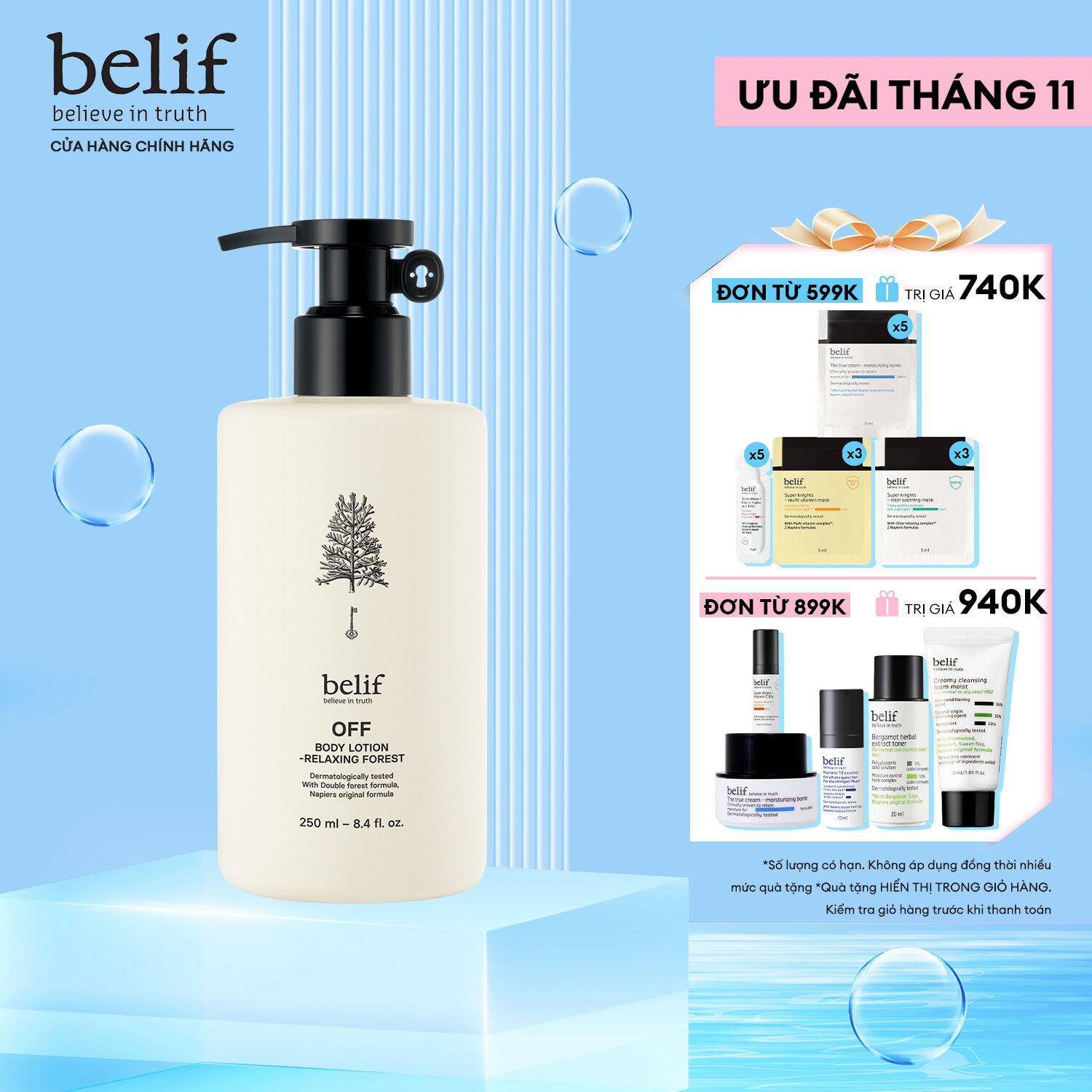 Sữa dưỡng thể belif Body Lotion Relaxing Forest 250ml