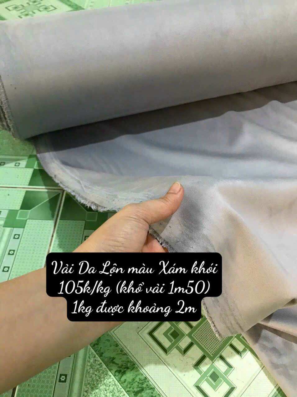 Vải Da Lộn nhiều màu