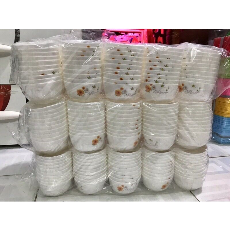 🔥combo 50 chén nhựa đựng nước chấm, đựng chè, hoa cúc