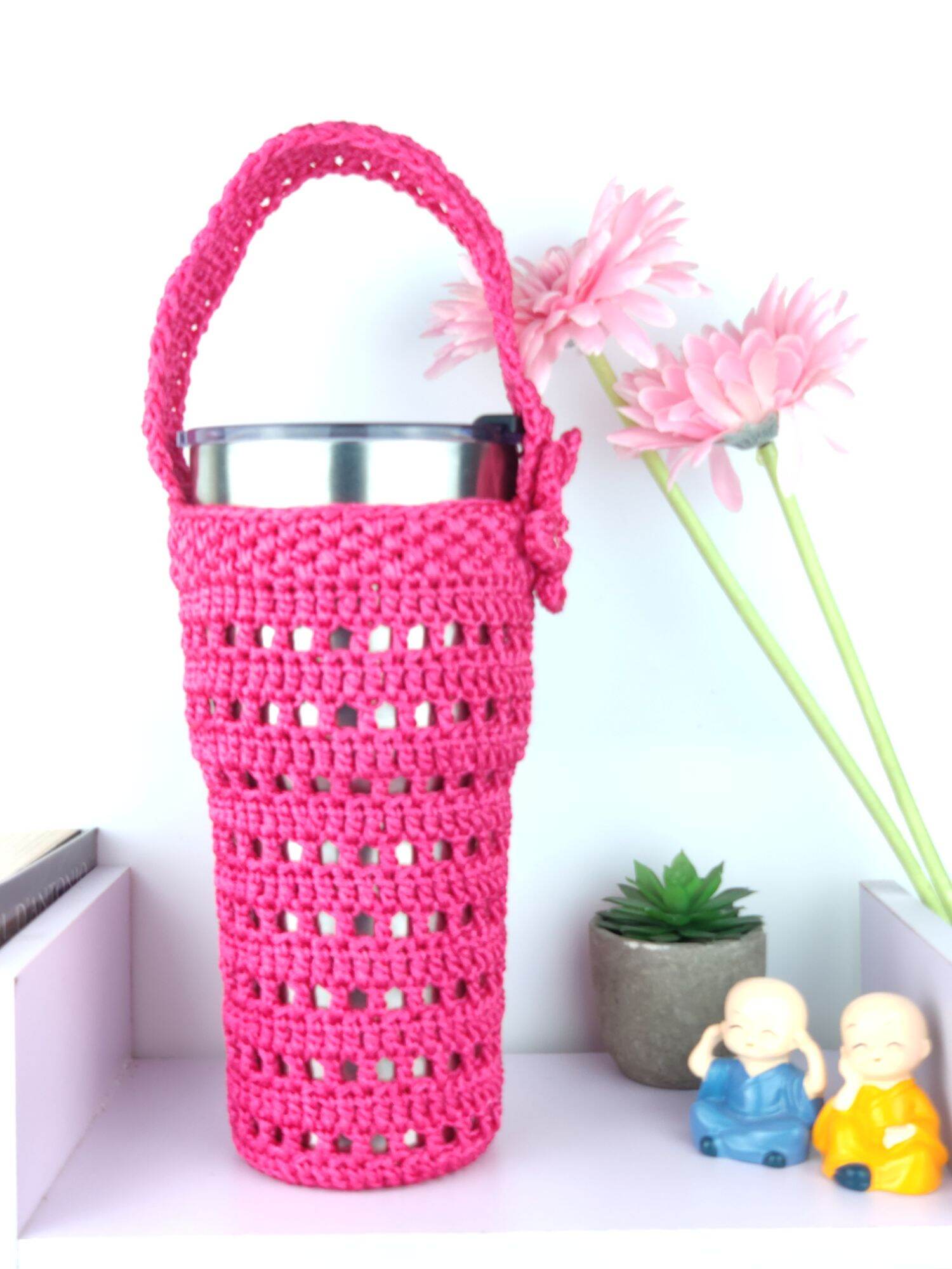 Túi đựng ly giữ nhiệt bằng sợi dù handmade
