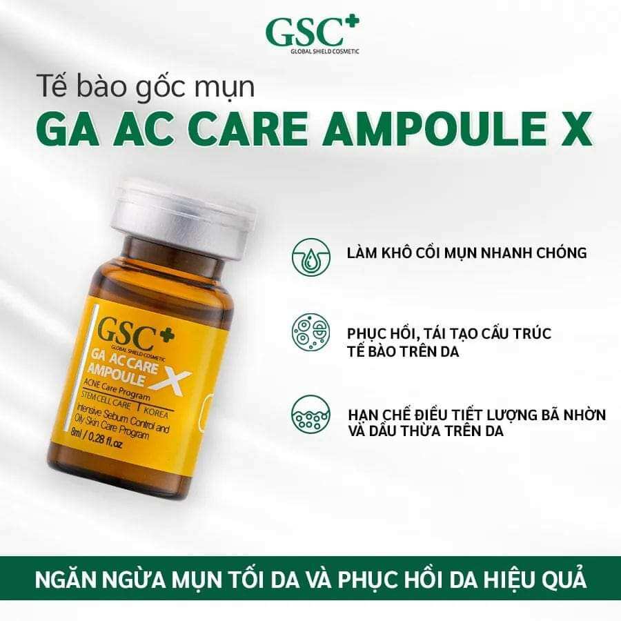 Tế bào gốc hỗ trợ trị mụn GSC (GA AC Care Ampoule)
