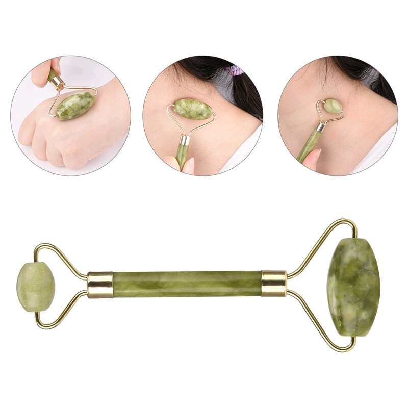 Cây lăn massage mặt bằng đá cẩm thạch 2 đầu lăn.