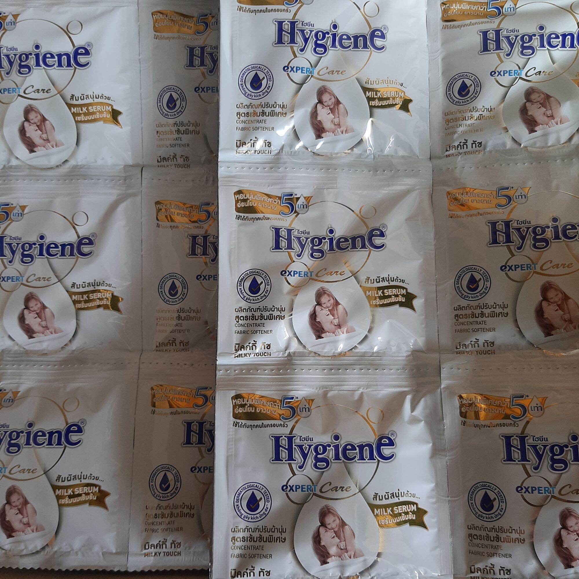 ( 100 gói ) nước xả vải Hygiene thái lan đậm đặc dây màu trắng