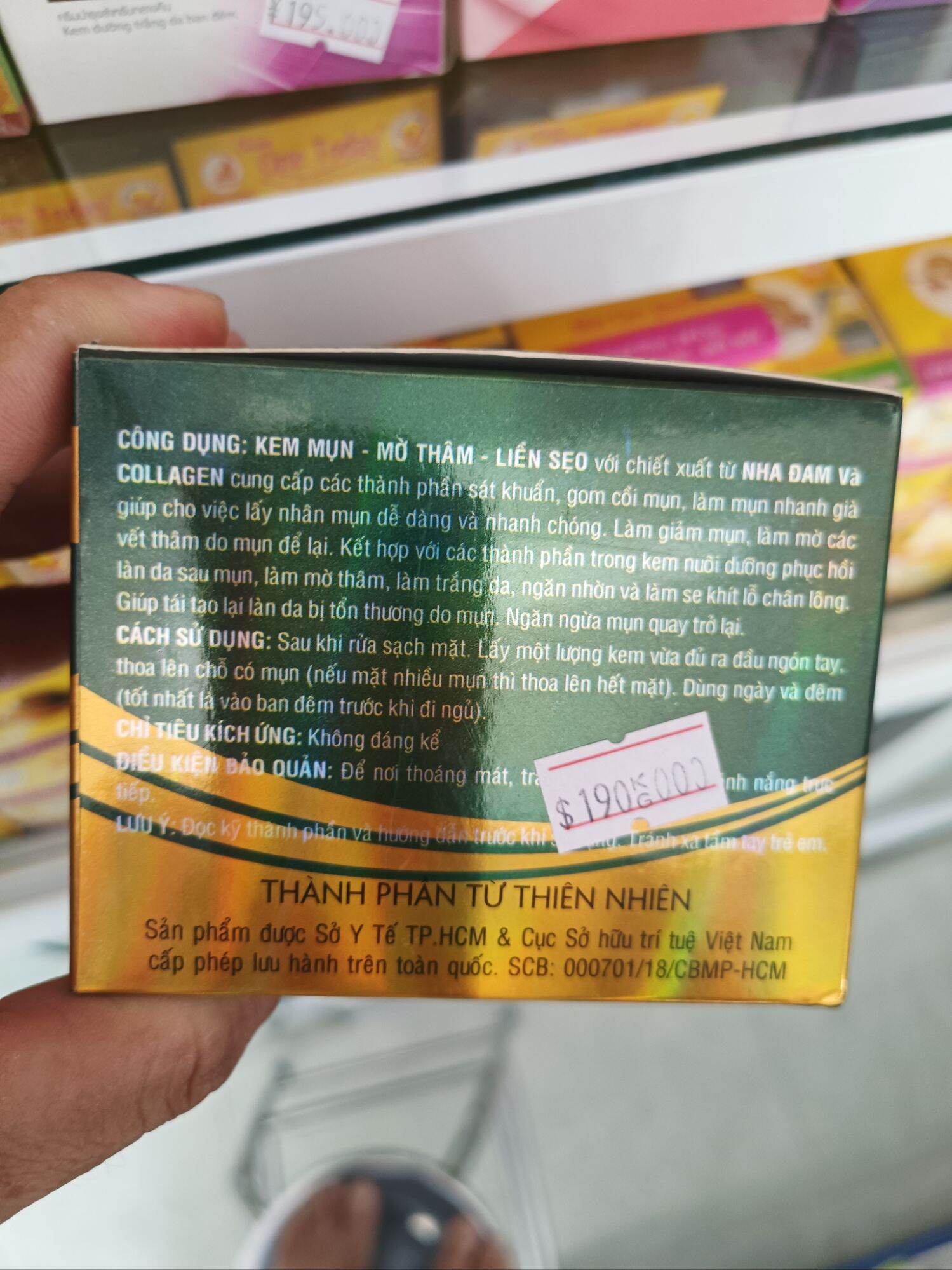 Kem nha đam Collagen mụn thâm mờ sẹo 30g