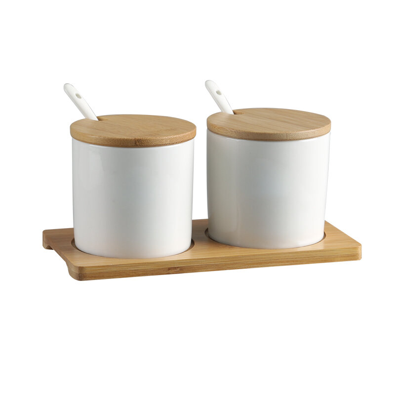 Nordic Ceramic Noodle Shop Commercial Seasoning Creative Seasoning Box Set Household Kitchen Salt Shaker Soy Sauce Bottle Chili Vinegar Bottle