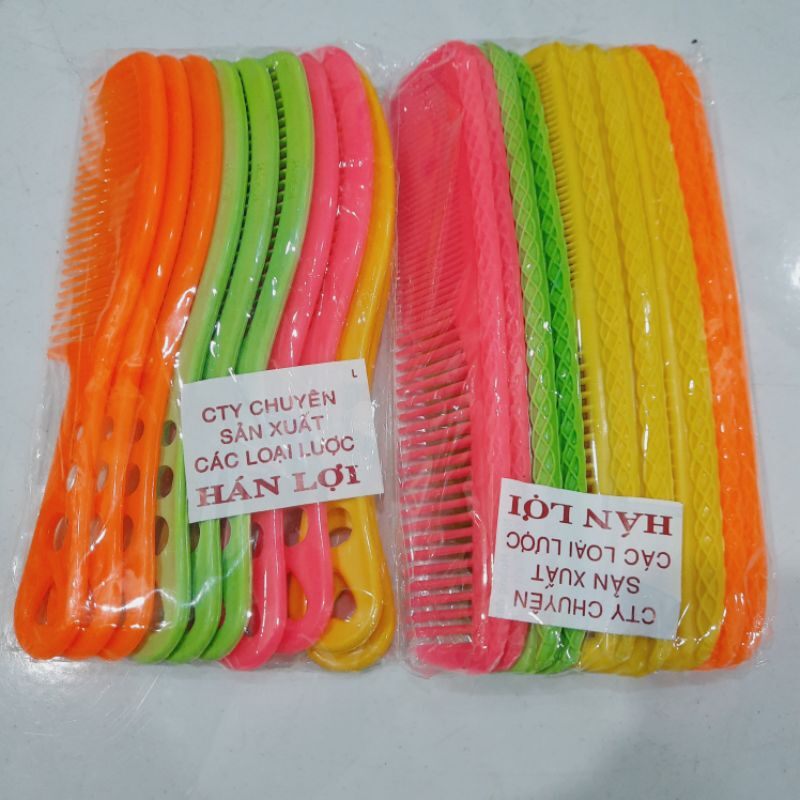 Combo 3 Cây lược chải tóc có cán Hán Lợi (màu 01)