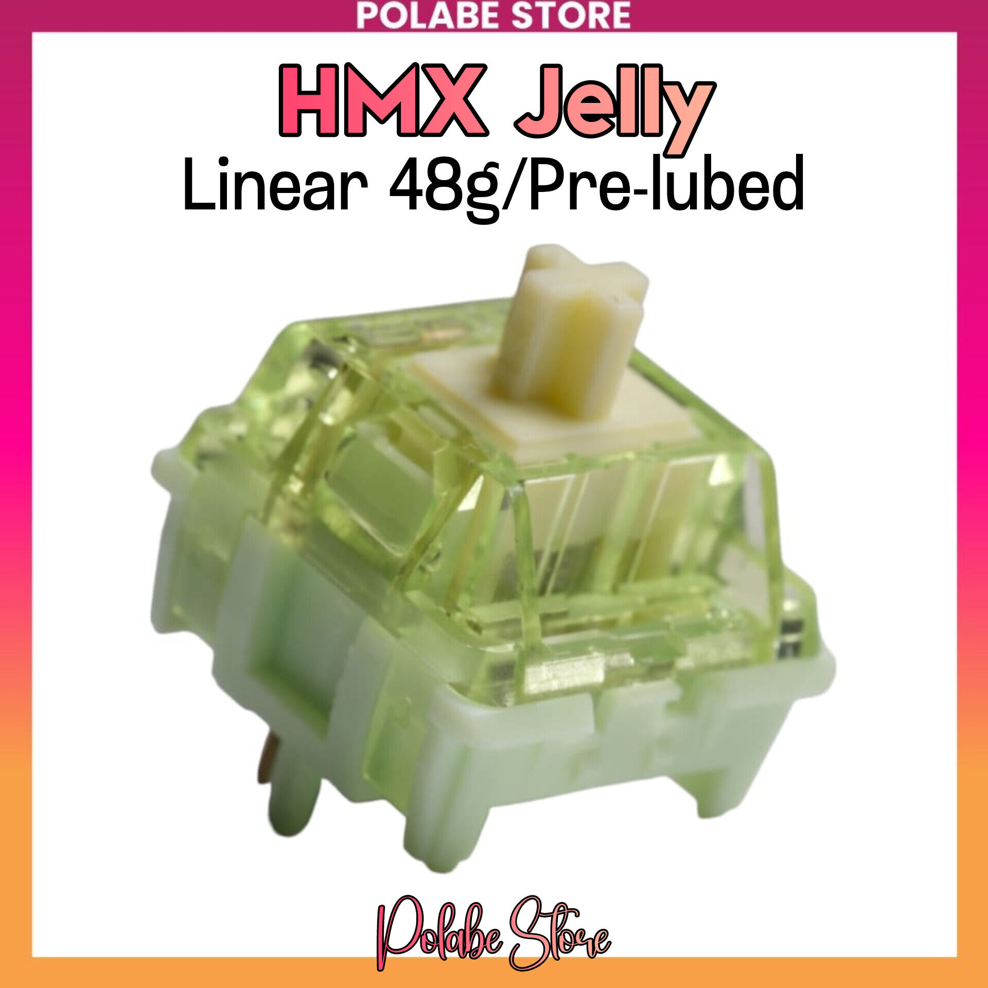 HMX Jelly Linear switch Polabe Store bàn phím cơ switch Pre-lubed switch HMX âm creamy