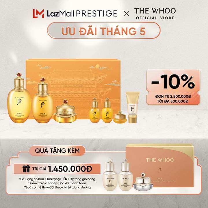 Bộ dưỡng ẩm chống lão hóa Đông y The history of Whoo Gongjinhyang