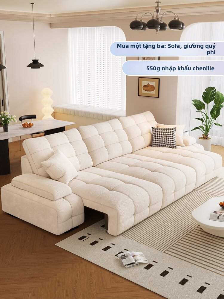YIJIAYIJU | French Style Electric Sofa No Wall Clearance Bed Giá 26,625,000 Đồng*Miễn phí vận chuyển