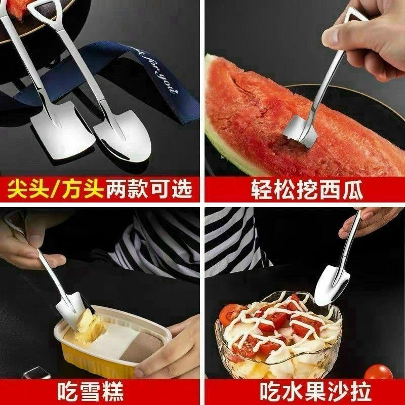 Sét 4 thìa thiết kế hình xẻng sáng tạo độc đáo t2