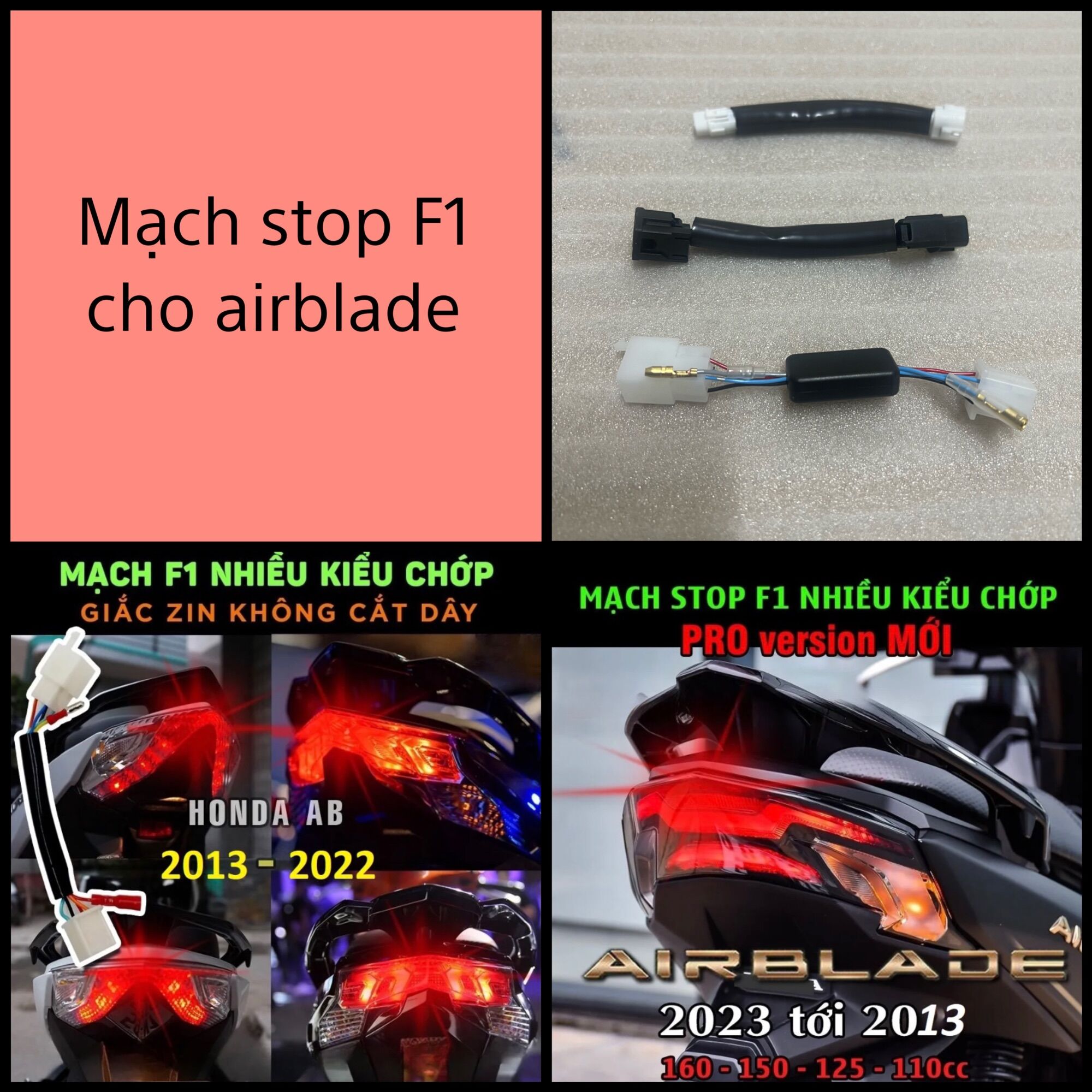 Mạch chớp stop f1 cho airblade AB đèn hậu nháy 8 chế độ