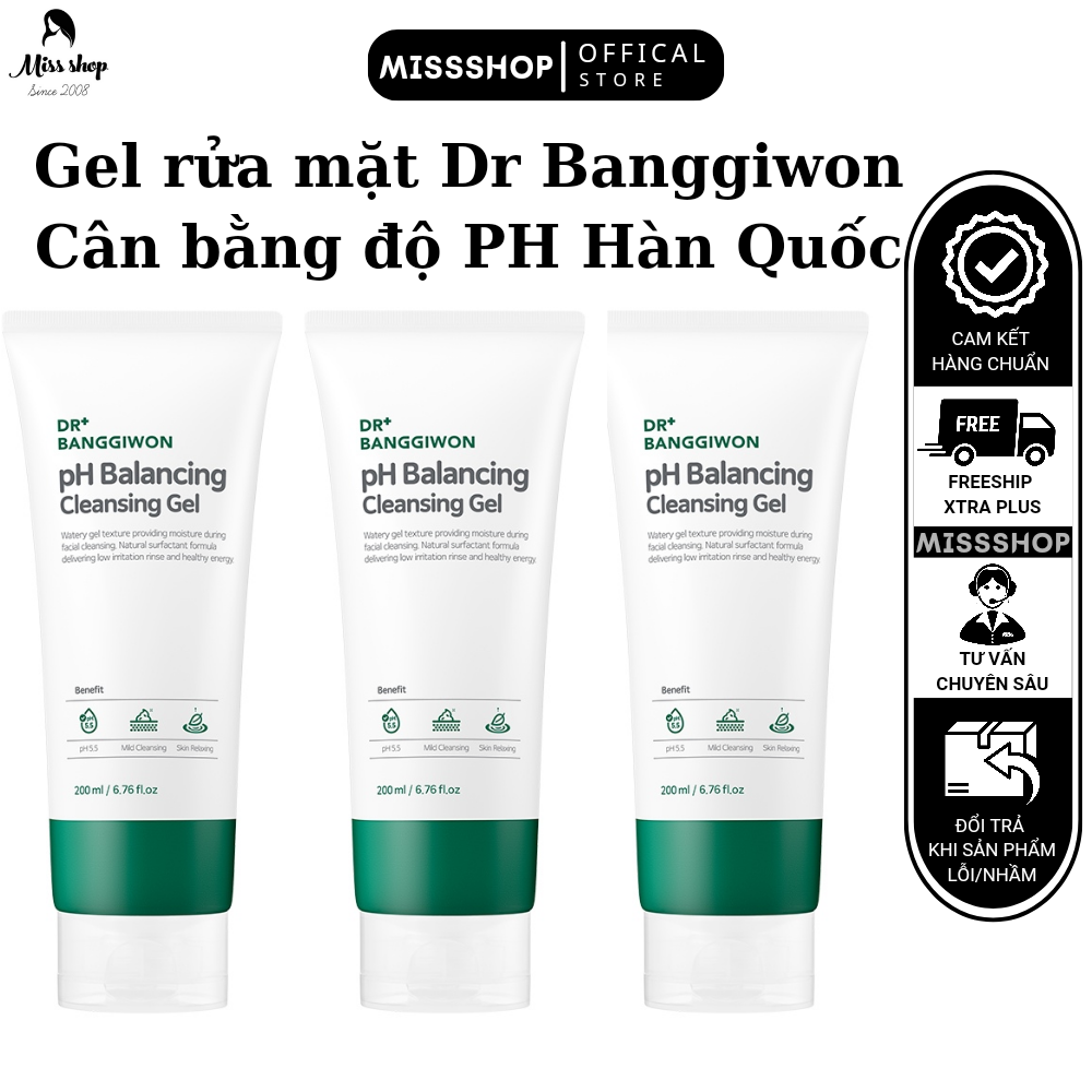 GEL RỬA MẶT DR BANGGIWON CÂN BẰNG ĐỘ PH HÀN QUỐC MẪU MỚI 2023