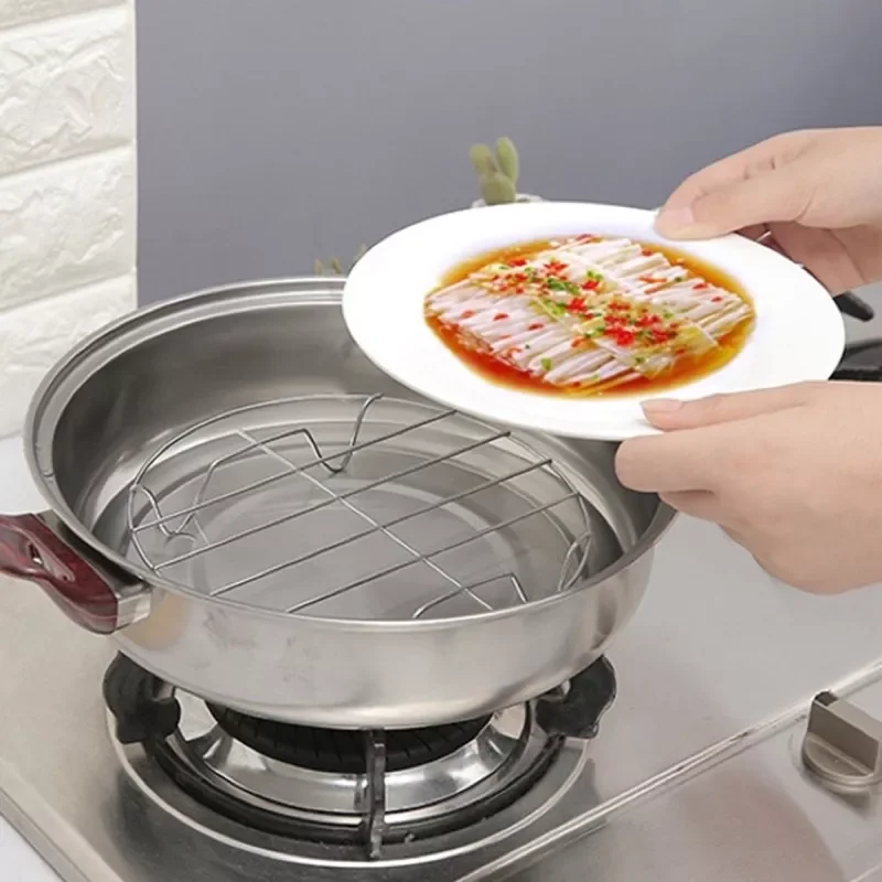 vỉ hấp inox đk 19.5 x 4cm